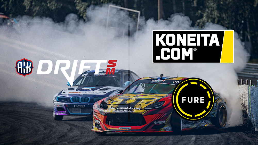 Koneita.com ja Fure jatkavat Drift SM -Sarjan Pro- ja Pro 2 -Luokkien pääyhteistyötyökumppaneina monivuotisilla sopimuksilla